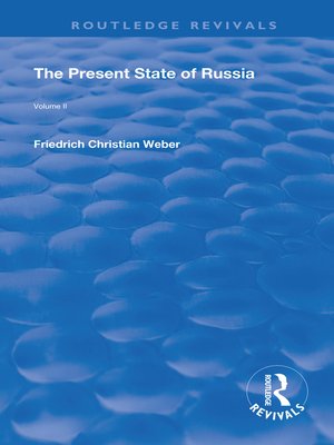 cover image of The Present State of Russia, Volume 2